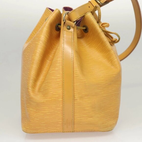 LOUIS VUITTON Epi Petit Noe Shoulder Bag Yellow M44109 LV Auth 117939 - Picture 5 of 15